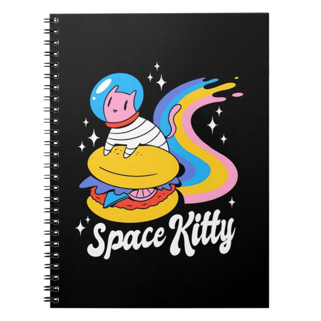 Cuaderno Gato astronauta espacial (Frente)
