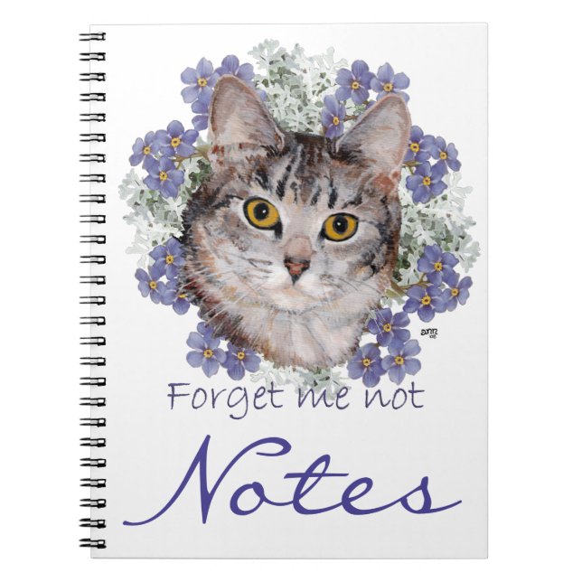 Cuaderno Gato Atigrado No Me Olvides (Frente)