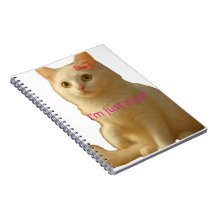 Gato Blanco Adorable "Solo Soy una Chica" Estética