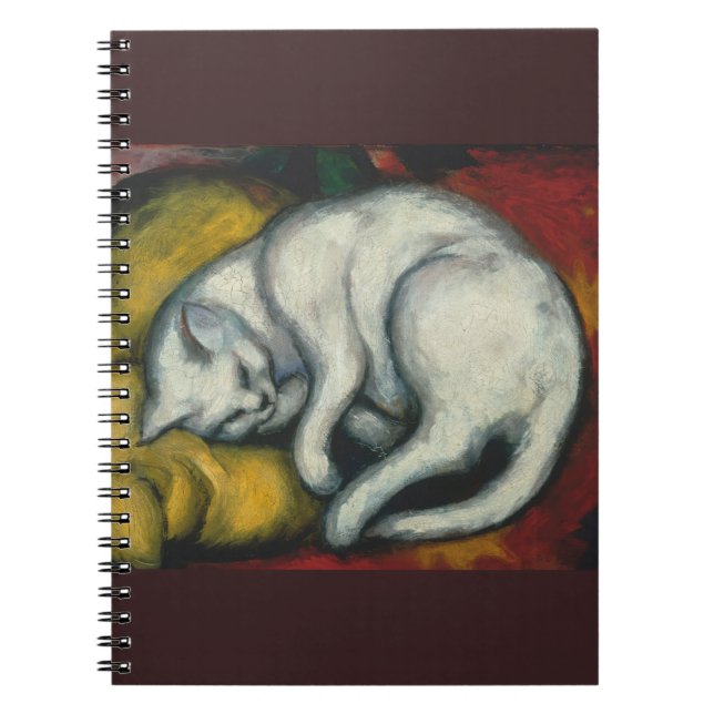 Cuaderno Gato blanco, Franz Marc (Frente)
