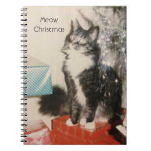 Cuaderno Gato Blanco Gris