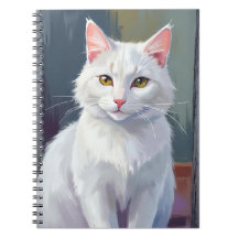 Gato Blanco | Pintura de Mascota de Gato en Acuare