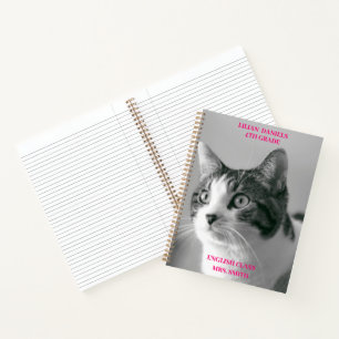 Cuaderno Gato blanco y negro 