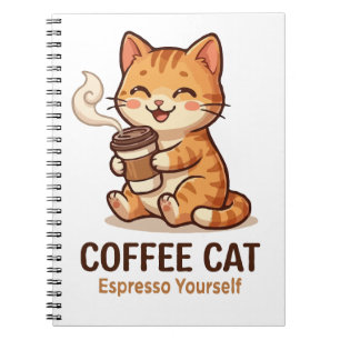 Cuaderno Gato Café Exprésate Gatito Lindo