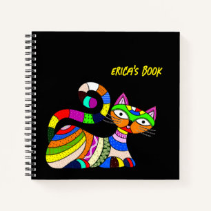 Cuaderno Gato colorido