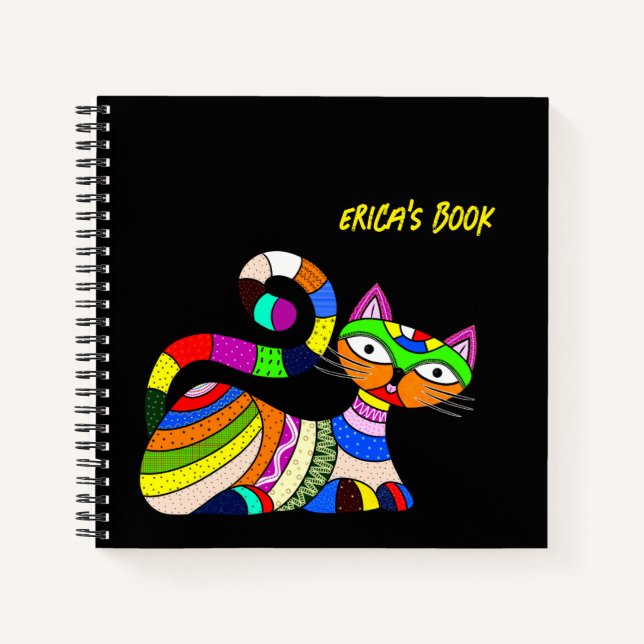 Cuaderno Gato colorido (Anverso)