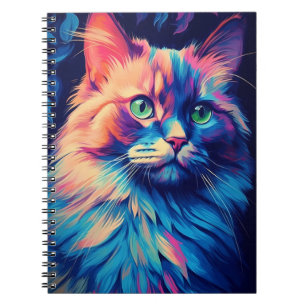 Cuaderno Gato colorido de Maine Coon