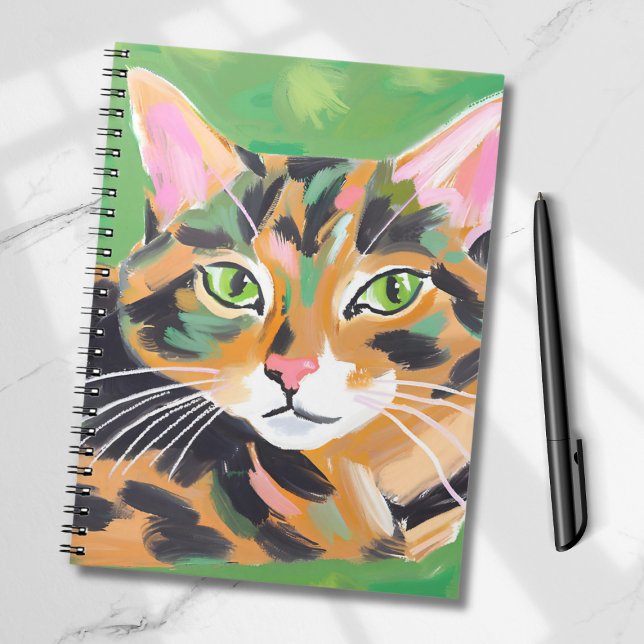 Cuaderno Gato con caparazón de tortuga (Subido por el creador)