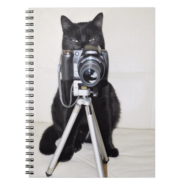 Cuaderno Gato con la cámara (Frente)