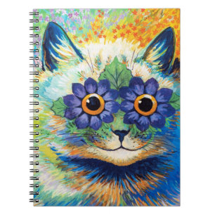 Cuaderno Gato con ojos de flor Louis Wain