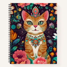 Cuaderno Gato de Bejeweld coronado