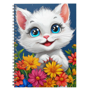 Cuaderno Gato de dibujos animados adorable