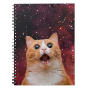 Cuaderno Gato de espacio asombroso