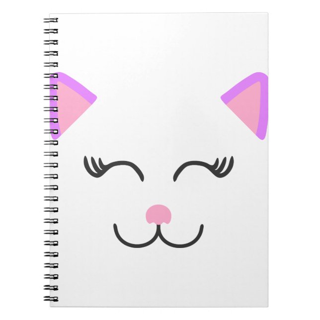 Cuaderno Gato de gatitos rosados (Frente)