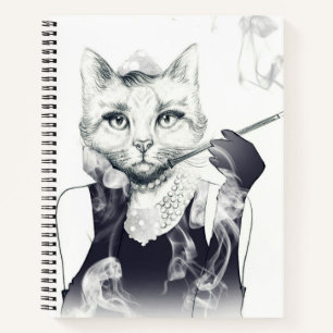 Cuaderno Gato de glamour