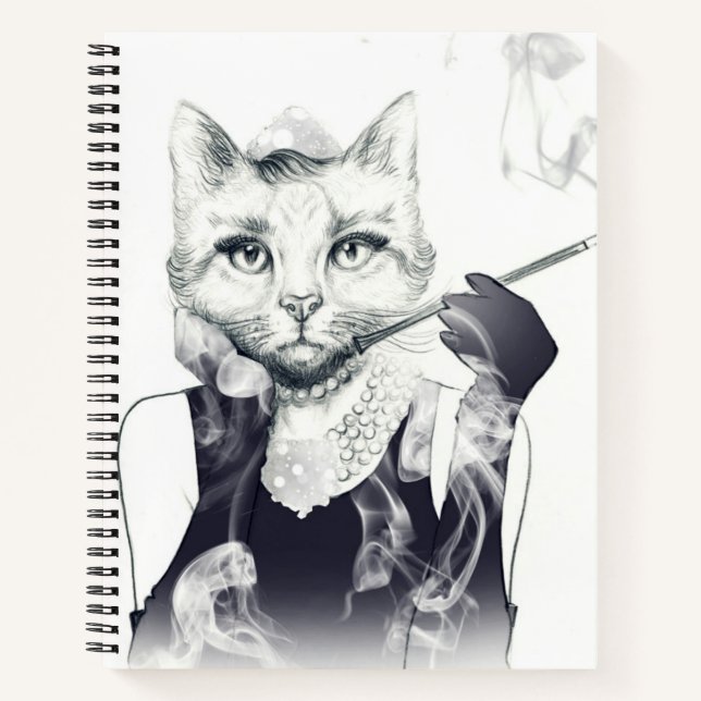 Cuaderno Gato de glamour (Anverso)