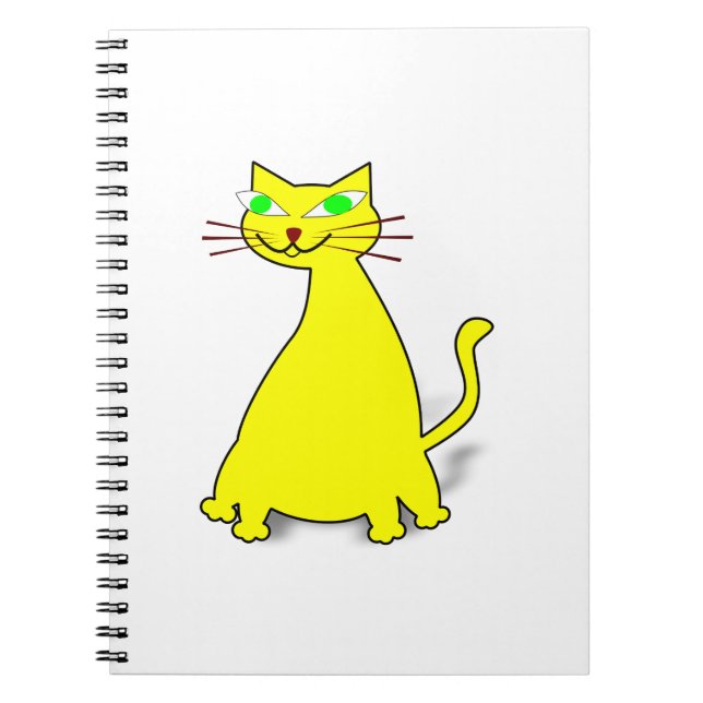 Cuaderno Gato de grasa amarillo (Frente)