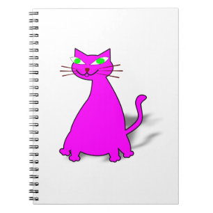 Cuaderno Gato de grasa rosa