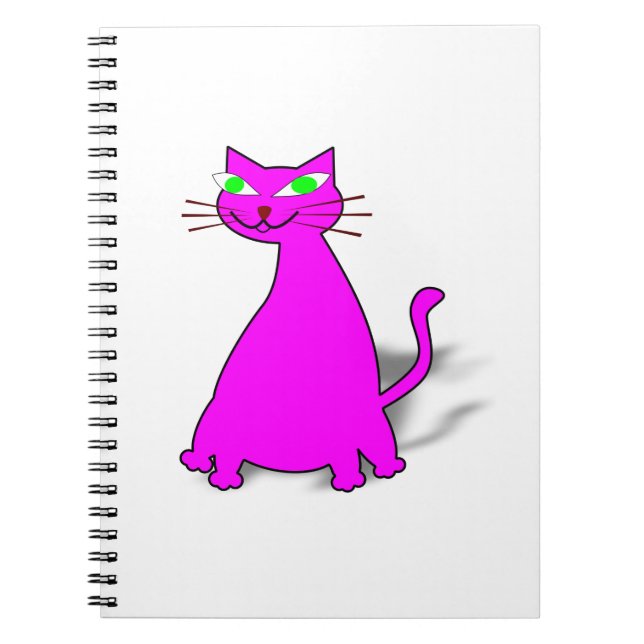 Cuaderno Gato de grasa rosa (Frente)