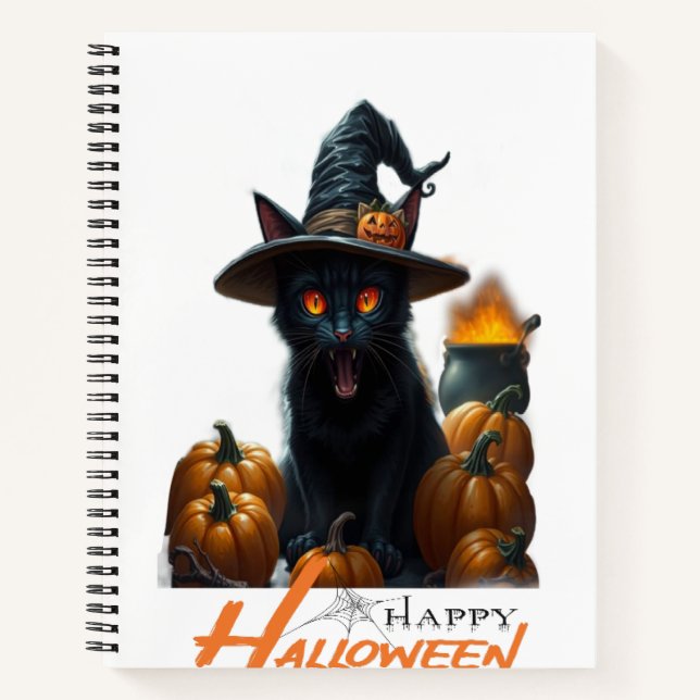 Cuaderno Gato de Halloween  (Anverso)