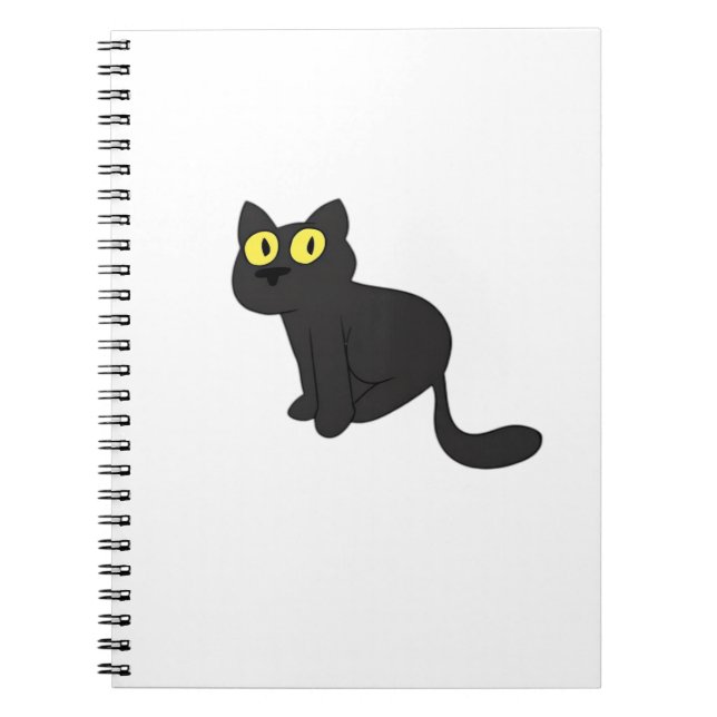 Cuaderno Gato de Halloween Spooky de diseño inspirado en la (Frente)
