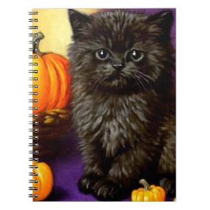 Cuaderno Gato de Halloween Vintage