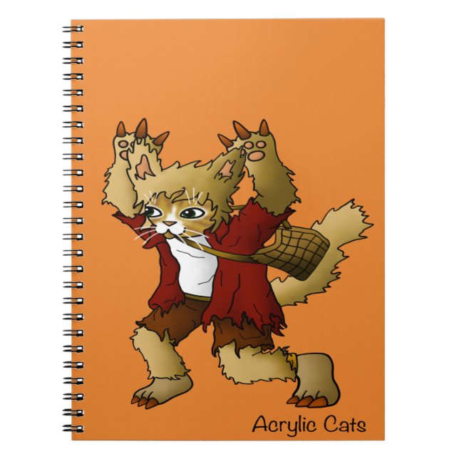 Cuaderno Gato de Halloween Werewolf (Frente)