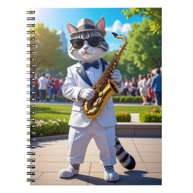 Cuaderno Gato de Jazz Genial (Frente)