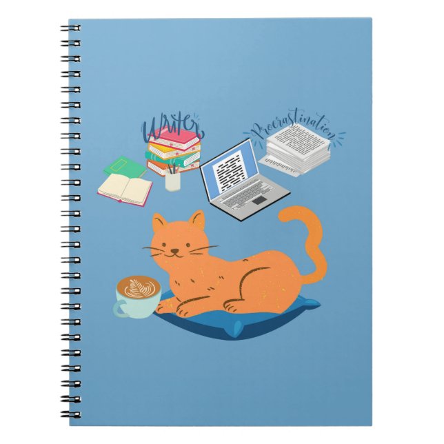 Cuaderno Gato de la procrastinación (Frente)