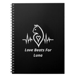 Cuaderno Gato de latido - Amor Mascota personalizado