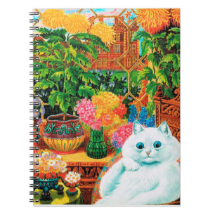Cuaderno Gato de los amantes de las flores, Louis Wain