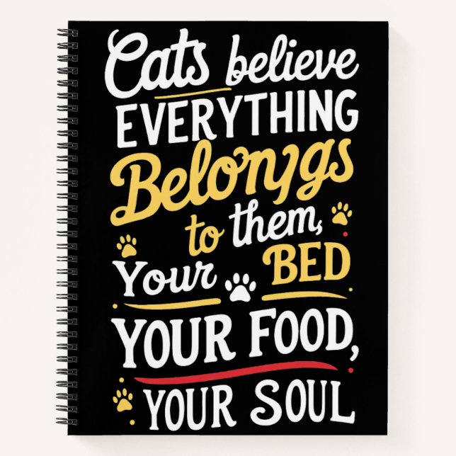 Cuaderno Gato de Mascota cutáneo (Anverso)