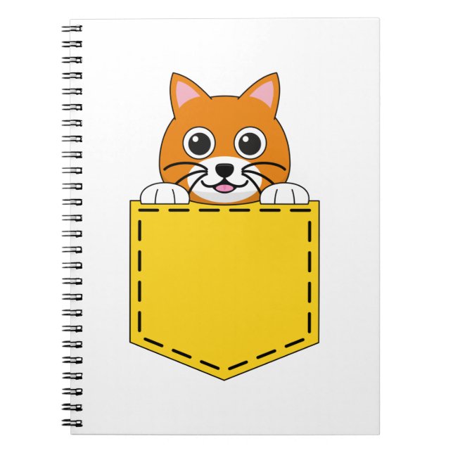 Cuaderno Gato de Mascota de bolsillo (Frente)
