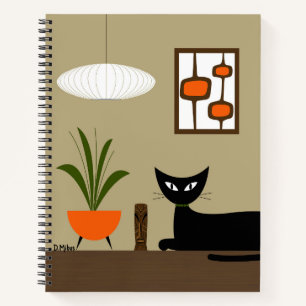 Cuaderno Gato de mediados del siglo con vaúdes de sangre