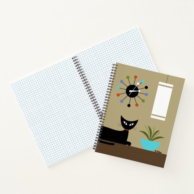 Cuaderno Gato de medio siglo con gato de bolas (Interior)