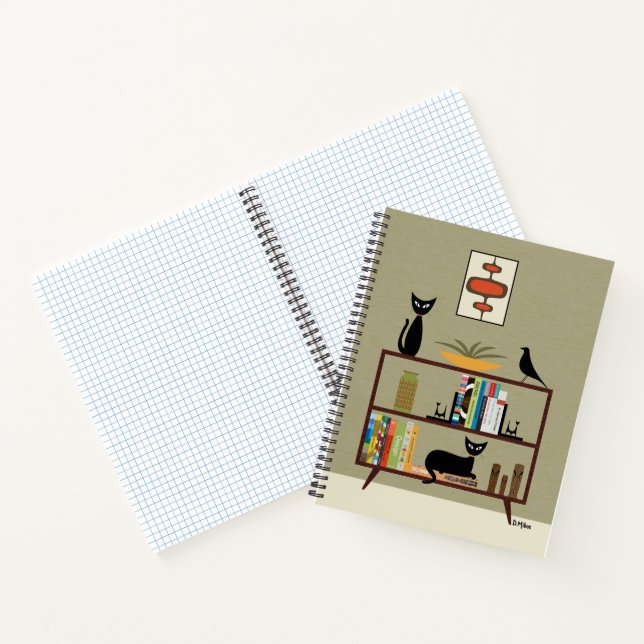 Cuaderno Gato de medio siglo en la librería (Interior)