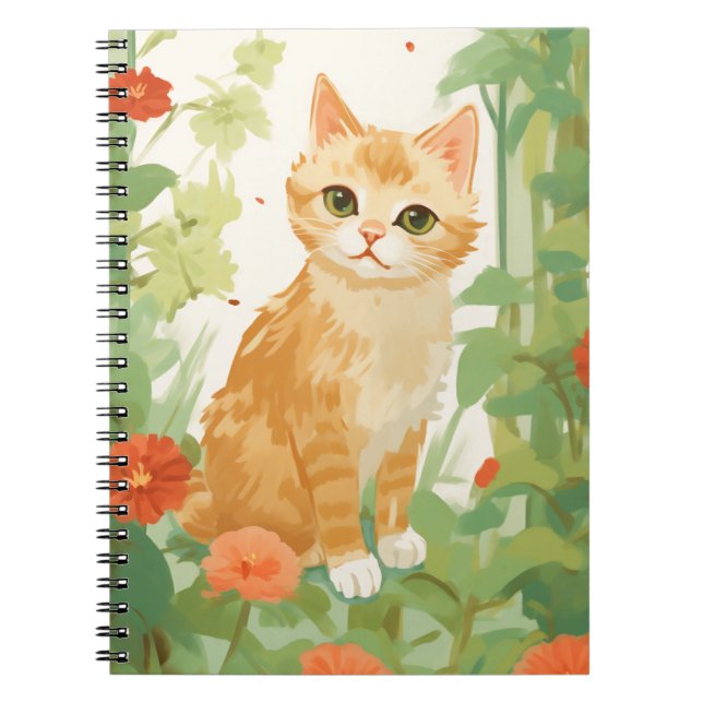 Cuaderno Gato de Naranja cutáneo (Frente)