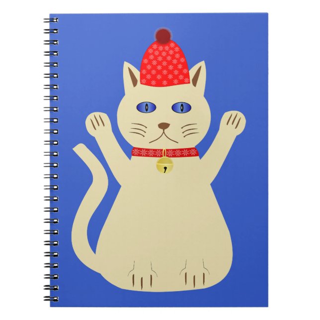 Cuaderno Gato de Navidades de corte (Frente)