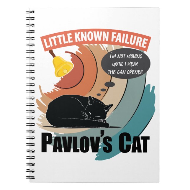 Cuaderno Gato de Pavlov - Psicología divertida (Frente)