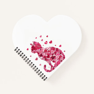 Cuaderno Gato de Rosas