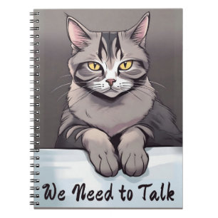 Cuaderno Gato de Stern Tabby exige una conversación seria