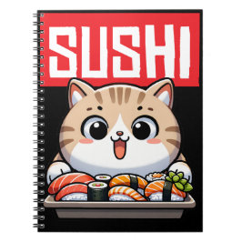 Cuaderno Gato de sushi