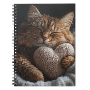 CUADERNO GATO DE TABBY DE DORMITORIO CORTO CON COLOR CARDÍA