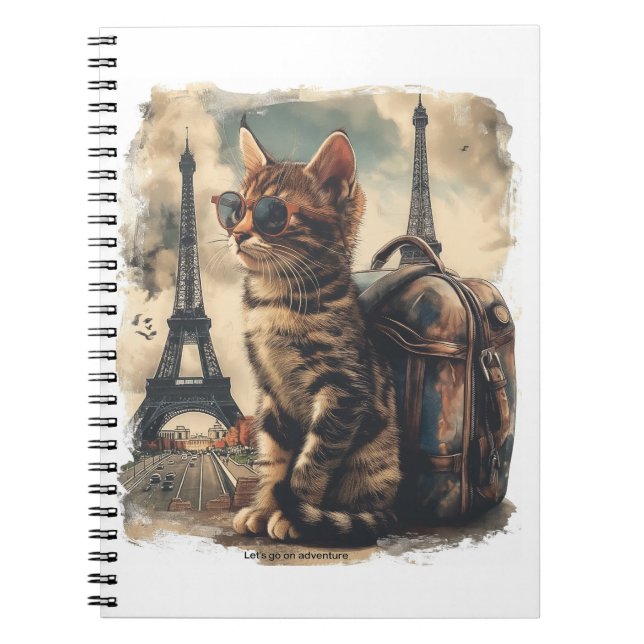 Cuaderno Gato de viajero (Frente)