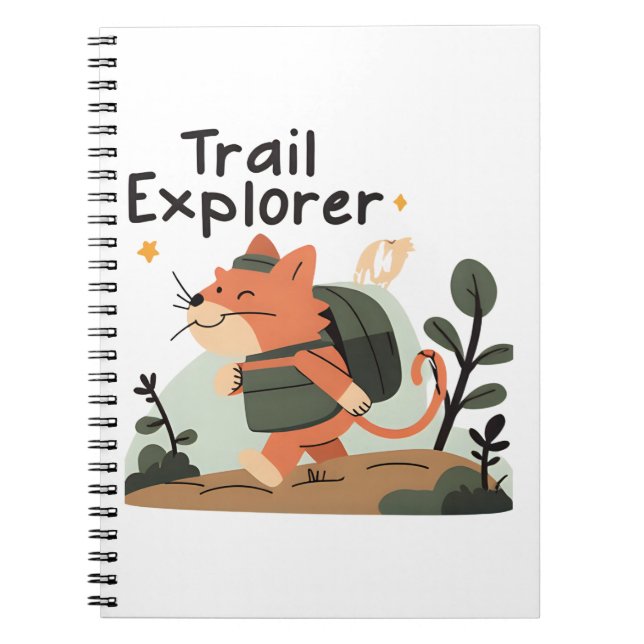 Cuaderno Gato del Explorador de pistas - Portátil (Frente)