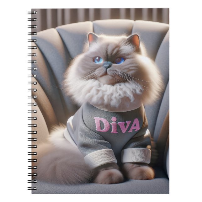Cuaderno Gato diva del Himalaya (Frente)