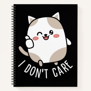 Cuaderno Gato Divertido Lindo Sarcástico Pulgar Arriba Cita
