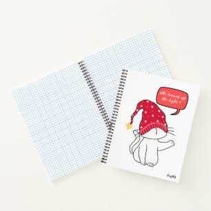 Cuaderno gato divertido, ¿quién apagó la luz?