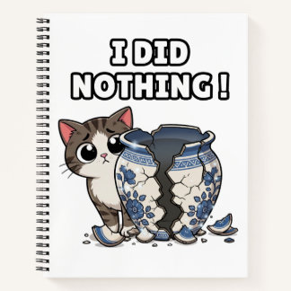 Cuaderno Gato divertido y lindo
