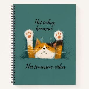 Cuaderno Gato divertido y lindo durmiendo